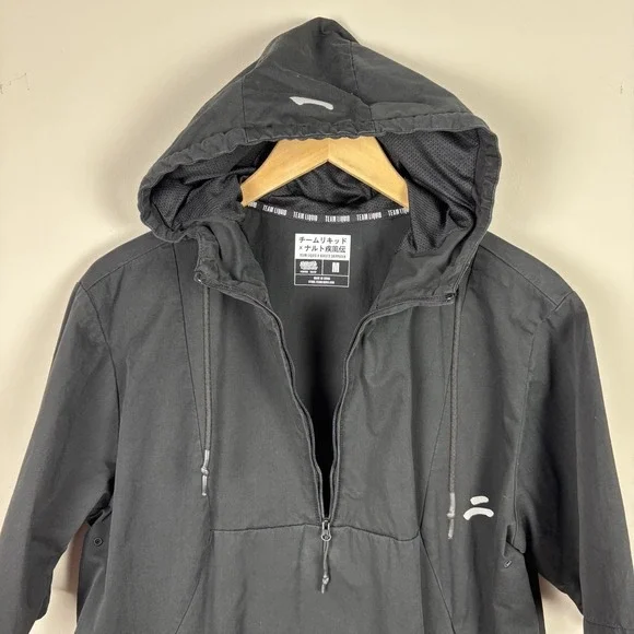 Team Liquid x Naruto Shippuden Akatsuki Tech Hoodie Jersey Mens M Black Anime - Picture 5 of 14